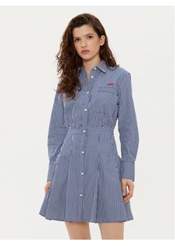 Tommy Jeans Sukienka koszulowa DW0DW20470 Granatowy Regular Fit ze sklepu MODIVO w kategorii Sukienki - zdjęcie 182603179