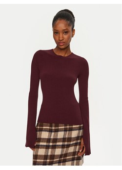 Kontatto Sweter 3M0116N AI253M01 Bordowy Slim Fit ze sklepu MODIVO w kategorii Swetry damskie - zdjęcie 182603186
