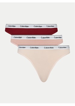 Calvin Klein Underwear Komplet 3 par stringów 000QD5209E Kolorowy ze sklepu MODIVO w kategorii Majtki damskie - zdjęcie 182603188