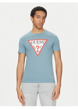 Guess T-Shirt M2YI71 I3Z14 Niebieski Regular Fit ze sklepu MODIVO w kategorii T-shirty męskie - zdjęcie 182603327