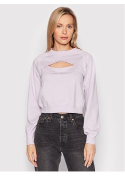 Converse Bluzka Twisted 10022960-A03 Różowy Relaxed Fit ze sklepu MODIVO w kategorii Bluzy damskie - zdjęcie 182603379