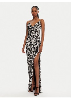 Balmain Sukienka wieczorowa DF0RN195JJ33 Czarny Regular Fit ze sklepu MODIVO w kategorii Sukienki - zdjęcie 182603439