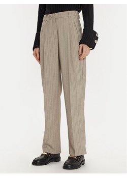 Vero Moda Spodnie materiałowe Meli 10319631 Beżowy Straight Fit ze sklepu MODIVO w kategorii Spodnie damskie - zdjęcie 182603569