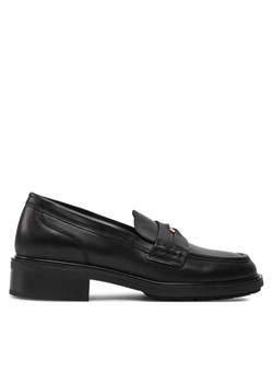 Tommy Hilfiger Lordsy Th Penny Loafer FW0FW08029 Czarny ze sklepu MODIVO w kategorii Lordsy damskie - zdjęcie 182603576