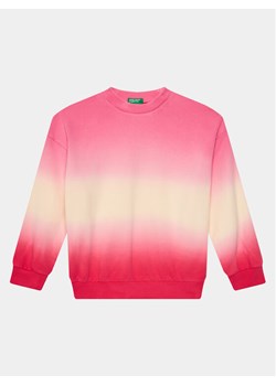 United Colors Of Benetton Bluza 3J68C10HY Różowy Relaxed Fit ze sklepu MODIVO w kategorii Bluzy dziewczęce - zdjęcie 182603756