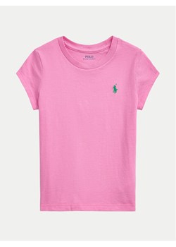 Polo Ralph Lauren T-Shirt 312833549081 Różowy Regular Fit ze sklepu MODIVO w kategorii Bluzki dziewczęce - zdjęcie 182603815