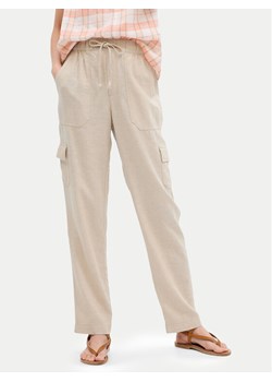 Gap Spodnie materiałowe 549334-00 Beżowy Regular Fit ze sklepu MODIVO w kategorii Spodnie damskie - zdjęcie 182603868