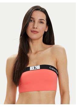 Calvin Klein Swimwear Góra od bikini KW0KW02355 Koralowy ze sklepu MODIVO w kategorii Stroje kąpielowe - zdjęcie 182604036