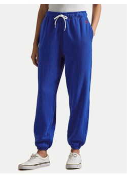 Polo Ralph Lauren Spodnie dresowe 211935585013 Niebieski Regular Fit - id: 0000305019370 - marki Polo Ralph Lauren - 182604098 Polo Ralph Lauren Spodnie dresowe 211935585013 Niebieski Regular Fit ze sklepu MODIVO w kategorii Spodnie damskie - zdjęcie 182604098
