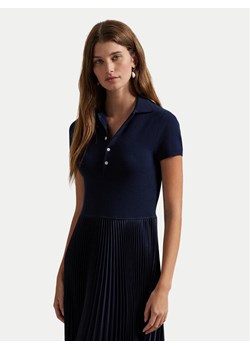 Polo Ralph Lauren Sukienka codzienna 211959913001 Granatowy Regular Fit ze sklepu MODIVO w kategorii Sukienki - zdjęcie 182604099