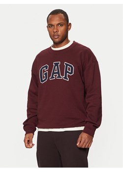 Gap Bluza 542210-00 Bordowy Regular Fit ze sklepu MODIVO w kategorii Bluzy męskie - zdjęcie 182604136