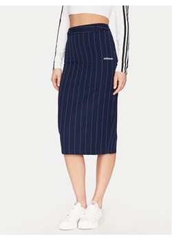 adidas Spódnica ołówkowa Pinstripe JD2576 Granatowy Slim Fit ze sklepu MODIVO w kategorii Spódnice - zdjęcie 182604147