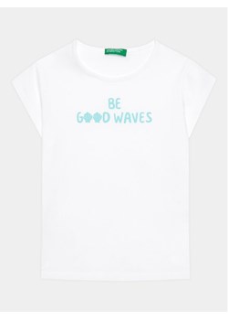 United Colors Of Benetton T-Shirt 3096G1095 Biały Regular Fit ze sklepu MODIVO w kategorii Koszulki niemowlęce - zdjęcie 182604226