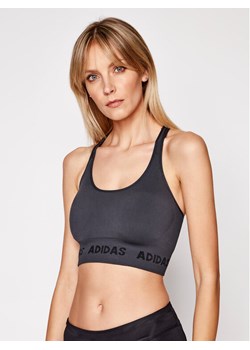 adidas Biustonosz sportowy Aeroknit GL1121 Szary ze sklepu MODIVO w kategorii Biustonosze - zdjęcie 182604228