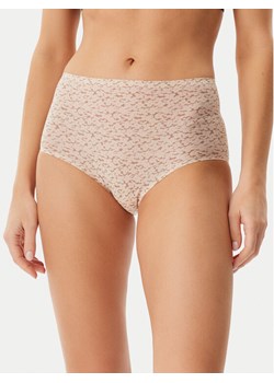 Chantelle Figi klasyczne z wysokim stanem Soft Stretch C11D70 Beżowy ze sklepu MODIVO w kategorii Majtki damskie - zdjęcie 182604496