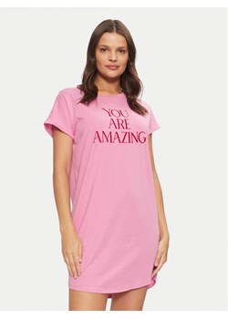 Hunkemöller Koszula nocna 206556 Różowy Regular Fit ze sklepu MODIVO w kategorii Koszule nocne - zdjęcie 182604617