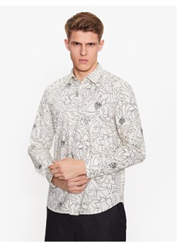 Sisley Koszula 5T56SQ025 Biały Regular Fit ze sklepu MODIVO w kategorii Koszule męskie - zdjęcie 182604666