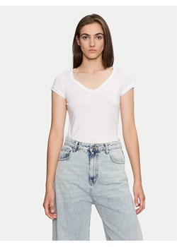 Sisley T-Shirt 3TNHL4007 Biały Regular Fit ze sklepu MODIVO w kategorii Bluzki damskie - zdjęcie 182604695