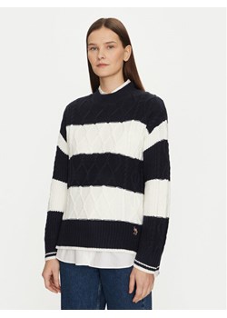 U.S. Polo Assn. Sweter WUP1175 Granatowy Relaxed Fit ze sklepu MODIVO w kategorii Swetry damskie - zdjęcie 182604697