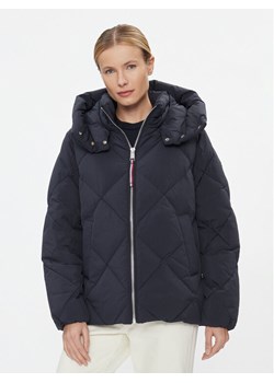 Tommy Hilfiger Kurtka puchowa Diamond Baffle WW0WW40199 Granatowy Relaxed Fit ze sklepu MODIVO w kategorii Kurtki damskie - zdjęcie 182604708