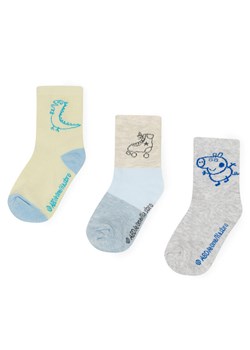 Peppa Pig Zestaw 3 par wysokich skarpet dziecięcych ACCS-SS24-234PP-A Niebieski ze sklepu MODIVO w kategorii Skarpetki dziecięce - zdjęcie 182604745