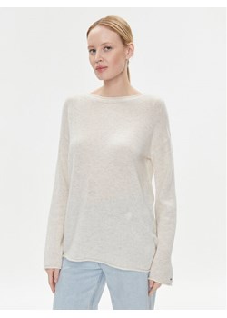 Tommy Hilfiger Sweter WW0WW39890 Écru Relaxed Fit ze sklepu MODIVO w kategorii Swetry damskie - zdjęcie 182604778