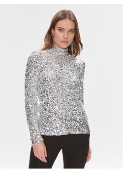 Bruuns Bazaar Bluzka BBW3766 Srebrny Regular Fit ze sklepu MODIVO w kategorii Bluzki damskie - zdjęcie 182604857