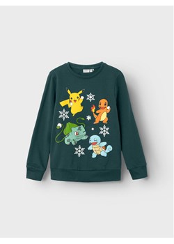 NAME IT Bluza POKEMON 13222364 Zielony Regular Fit ze sklepu MODIVO w kategorii Bluzy chłopięce - zdjęcie 182604958