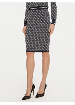Guess Spódnica ołówkowa Lise W4BD53 Z37K0 Granatowy Slim Fit ze sklepu MODIVO w kategorii Spódnice - zdjęcie 182605116