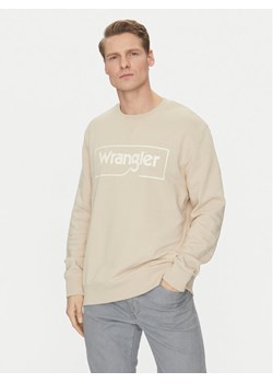 Wrangler Bluza W662HAC22 112331852 Beżowy Regular Fit ze sklepu MODIVO w kategorii Bluzy męskie - zdjęcie 182605166