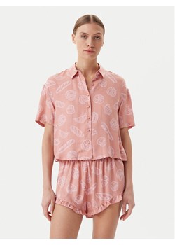 Hunkemöller Koszulka piżamowa 301513 Beżowy Regular Fit ze sklepu MODIVO w kategorii Piżamy damskie - zdjęcie 182605235