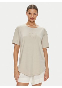 Gap T-Shirt 627139-03 Écru Loose Fit ze sklepu MODIVO w kategorii Bluzki damskie - zdjęcie 182605406