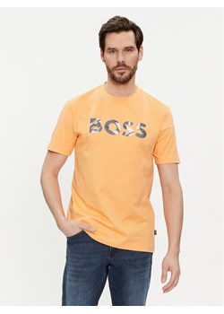Boss T-Shirt Thompson 15 50513382 Pomarańczowy Regular Fit ze sklepu MODIVO w kategorii T-shirty męskie - zdjęcie 182605596