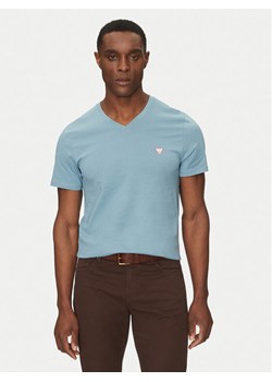 Guess T-Shirt M2YI37 I3Z14 Niebieski Slim Fit ze sklepu MODIVO w kategorii T-shirty męskie - zdjęcie 182605745