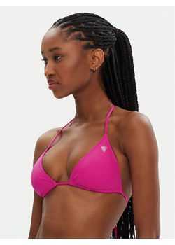 Guess Góra od bikini E4GJ00 LY00K Różowy Regular Fit ze sklepu MODIVO w kategorii Stroje kąpielowe - zdjęcie 182605785