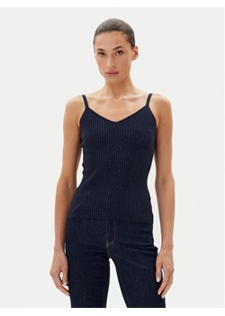 Fracomina Top FR25ST4006K410J9 Granatowy Slim Fit ze sklepu MODIVO w kategorii Bluzki damskie - zdjęcie 182605885
