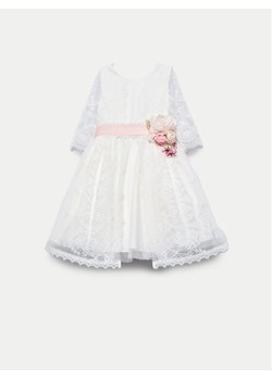 Abel & Lula Sukienka elegancka 5041 Écru Regular Fit ze sklepu MODIVO w kategorii Sukienki dziewczęce - zdjęcie 182605986