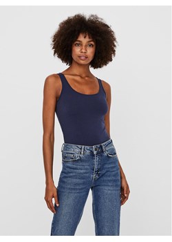 Vero Moda Top Maxi 10185110 Granatowy Regular Fit ze sklepu MODIVO w kategorii Bluzki damskie - zdjęcie 182606237
