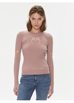 Pinko Sweter Tricheco 102019 A18M Różowy Regular Fit ze sklepu MODIVO w kategorii Swetry damskie - zdjęcie 182606247