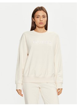 Guess Bluza O5RQ03 KCO31 Beżowy Regular Fit ze sklepu MODIVO w kategorii Bluzy damskie - zdjęcie 182606288