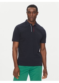 Hechter Paris Polo Pique H-Eco 74013 151902 Granatowy Regular Fit ze sklepu MODIVO w kategorii T-shirty męskie - zdjęcie 182606348