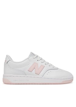 New Balance Sneakersy BBW80PNK Biały ze sklepu MODIVO w kategorii Buty sportowe damskie - zdjęcie 182606439