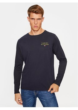 Tommy Hilfiger Longsleeve UM0UM03067 Granatowy Regular Fit ze sklepu MODIVO w kategorii T-shirty męskie - zdjęcie 182606506