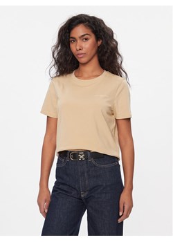 Tommy Hilfiger T-Shirt 1985 WW0WW37877 Beżowy Regular Fit ze sklepu MODIVO w kategorii Bluzki damskie - zdjęcie 182606518