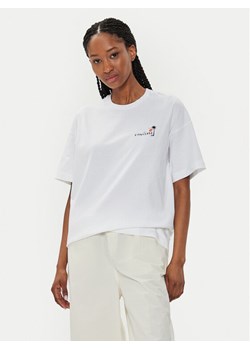 Converse T-Shirt W Beach Scenentee 10026378-A01 Biały Regular Fit ze sklepu MODIVO w kategorii Bluzki damskie - zdjęcie 182606715