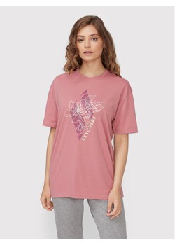 Skechers T-Shirt Diamond Magnolia Outline Everybody WTS354 Różowy Relaxed Fit ze sklepu MODIVO w kategorii Bluzki damskie - zdjęcie 182607055