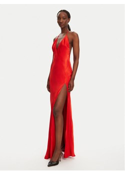 BARDOT Sukienka wieczorowa YVE Halter 59315DB Czerwony Slim Fit ze sklepu MODIVO w kategorii Sukienki - zdjęcie 182607186