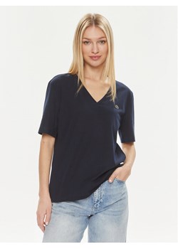 Lacoste T-Shirt TF7300 Granatowy Regular Fit ze sklepu MODIVO w kategorii Bluzki damskie - zdjęcie 182607329