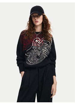 Desigual Sweter Toulouse Lacroix 24WWJF54 Czarny Loose Fit ze sklepu MODIVO w kategorii Swetry damskie - zdjęcie 182607387