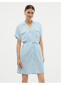 Vero Moda Sukienka letnia Linn 10323027 Błękitny Relaxed Fit ze sklepu MODIVO w kategorii Sukienki - zdjęcie 182607426